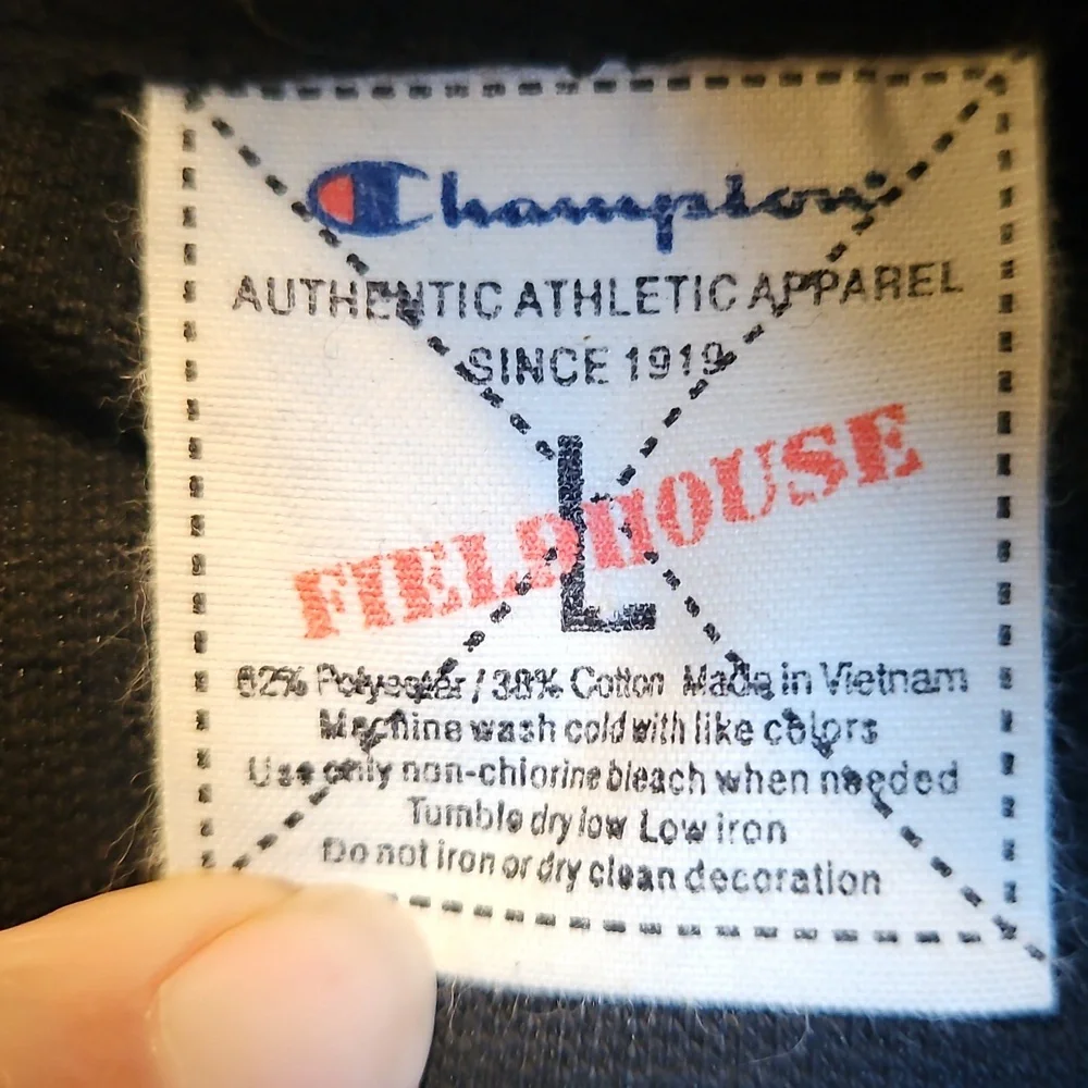 CHAMPION SJSU Black Track Jacket Coat - L